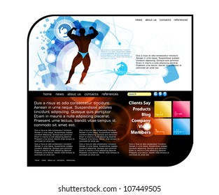 Sport website template
