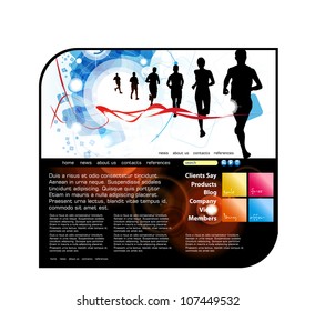 Sport website template