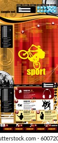 Plantilla de sitio web deportivo