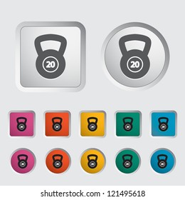 Sport weight single icon. Vector illustration.