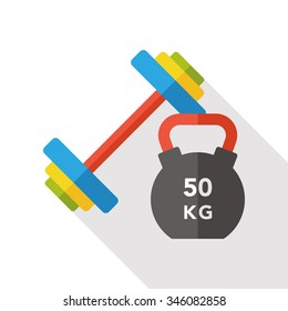 sport weightlifting flat icon