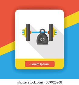 sport weightlifting flat icon