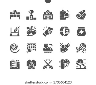 Sport Well-crafted Pixel Perfect Vector Solid Icons 30 2x Grid for Web Graphics and Apps. Simple Minimal Pictogram