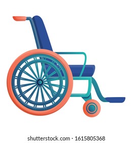 Sport wheelchair icon. Cartoon of sport wheelchair vector icon for web design isolated on white background