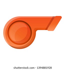Sport whistle icon. Cartoon of sport whistle vector icon for web design isolated on white background