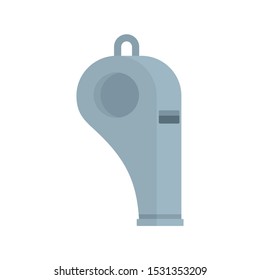 Sport whistle icon. Flat illustration of sport whistle vector icon for web design