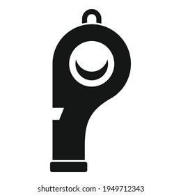 Sport whistle icon. Simple illustration of Sport whistle vector icon for web design isolated on white background