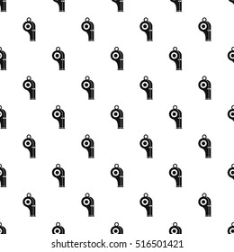Sport whistle pattern. Simple illustration of sport whistle vector pattern for web