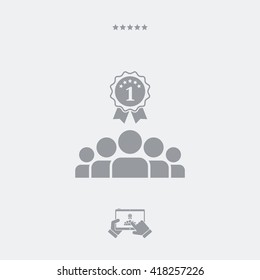 Sport winner flat icon