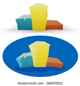 Sport winners podium isolated. cartoon pedestal