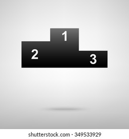 Sport winners podium. Vector illustration.