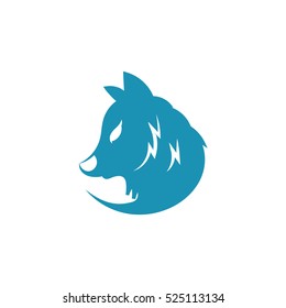 Sport Wolf Logo Design Template