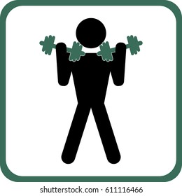 Sport workout icon