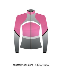 Sport workout woman hoodie, pink grey color