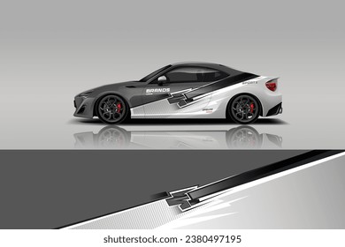 sport Wrap Design. Abstract geometric van wrap printable file eps10 dekal 
