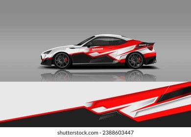 sport Wrap Design. Abstract geometric van wrap printable file eps10 dekal 