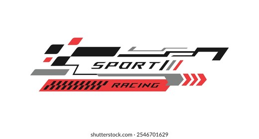 Sport wrap racing stripes car sticker vinyl decal design