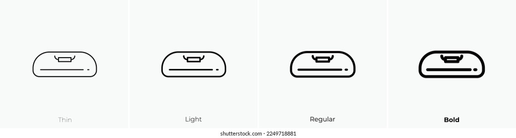 sport-bag icon. Thin, Light Regular And Bold style design isolated on white background