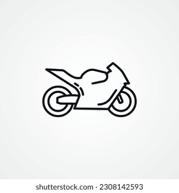 sportbike line icon. sportbike outline icon.