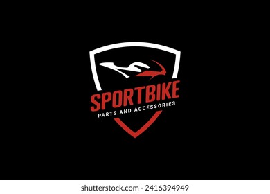 sportbike logo vector icon illustration