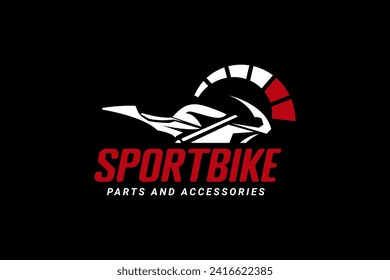 sportbike logo vector icon illustration
