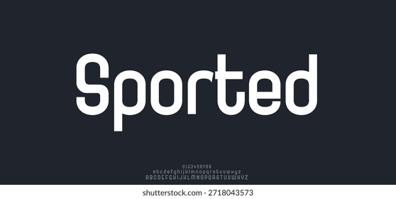 Alfabeto de Vector deportivo, simplemente alfabeto de fuente