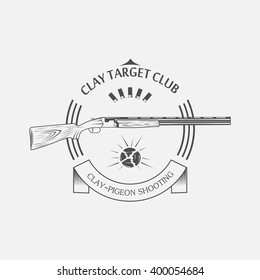 sporting argila Skeet - ilustração vetorial