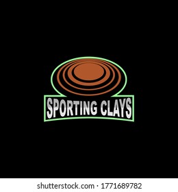 Sporting Clays Vector Emblem Logo Design