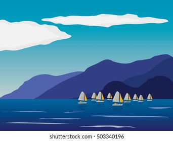 Sporting event consisting of a series of boat or yacht races