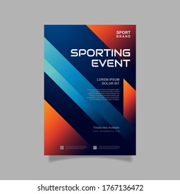Sporting event poster template. - Vector.