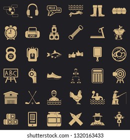 Sporting icons set. Simple style of 36 sporting vector icons for web for any design