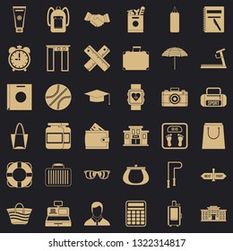 Sporting icons set. Simple style of 36 sporting vector icons for web for any design