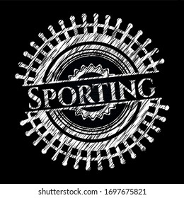 Deportivo en pizarra. Ilustración vectorial. Detallado.