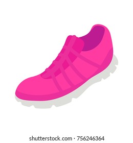 Sporting sneakers. isometric style