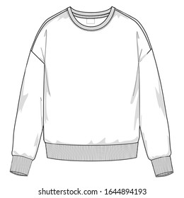 Sweatshirt-Mock-up-Vorlage 