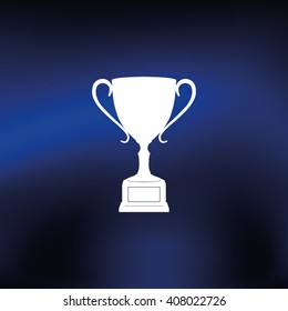 Sporting trophy or winner cup illustration.