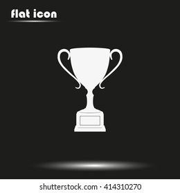 Sporting trophy or winner cup illustration.