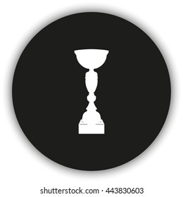 Sporting trophy or winner cup illustration. Sport trophy icon.