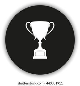 Sporting trophy or winner cup illustration.