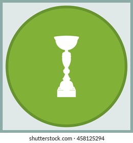 Sporting trophy or winner cup illustration. Sport trophy icon.