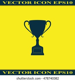 Sporting trophy or winner cup illustration.