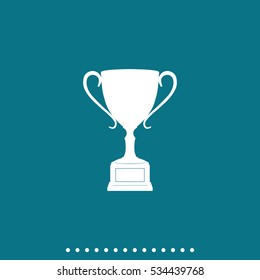 Sporting trophy or winner cup illustration.