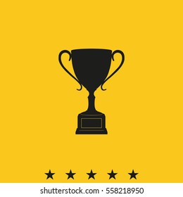 Sporting trophy or winner cup illustration.