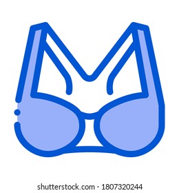 Sportive Bra Icon Vector. Outline Sportive Bra Sign. Isolated Contour Symbol Illustration