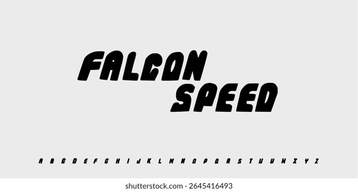 Sportive game comic type , bold automotive font for dynamic logo, high-speed headline, action-packed typography, race-inspired typographic design. Vector typeset. Fonts hot whells
