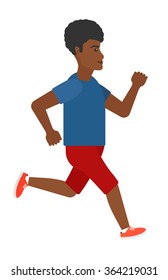 Hombre deportivo trotando.