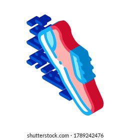 Sportive Sneaker Icon Vector. Isometric Sportive Sneaker sign. color isolated symbol illustration