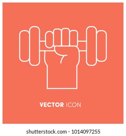 Sportive Weight Vector Icon Illustration