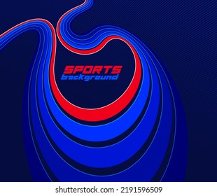 Deportes de fondo vectorial abstracto 3D diseño de vector dimensional con lugar para texto, pancarta de afiches o cualquier plantilla de anuncios, juegos deportivos o actividades de carreras y carreras.