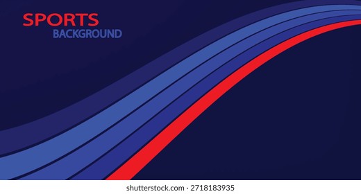 Fondo de Vector abstracto deportivo Diseño de Vector dimensional en 3D con lugar para texto, Anuncio de carteles o cualquier Plantilla de anuncios, juegos deportivos o carreras y actividades deportivas.